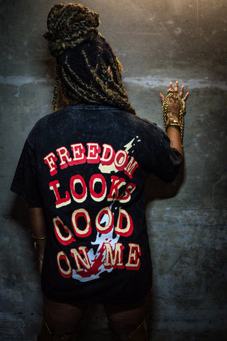 “Freedom” - Acid Wash Tee