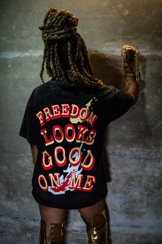 “Freedom” - Acid Wash Tee