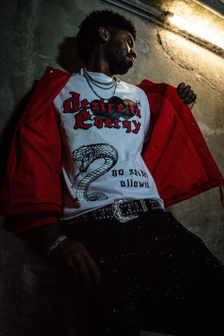 No Snakes Allowed - White Tee