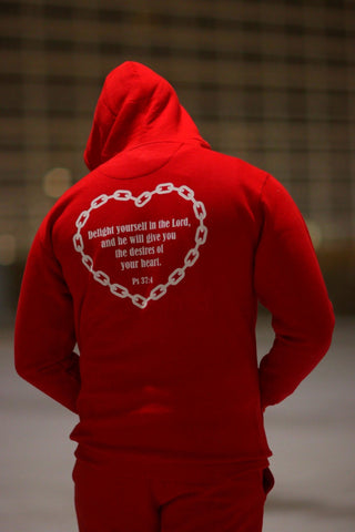 Scripture Hoodie - Red